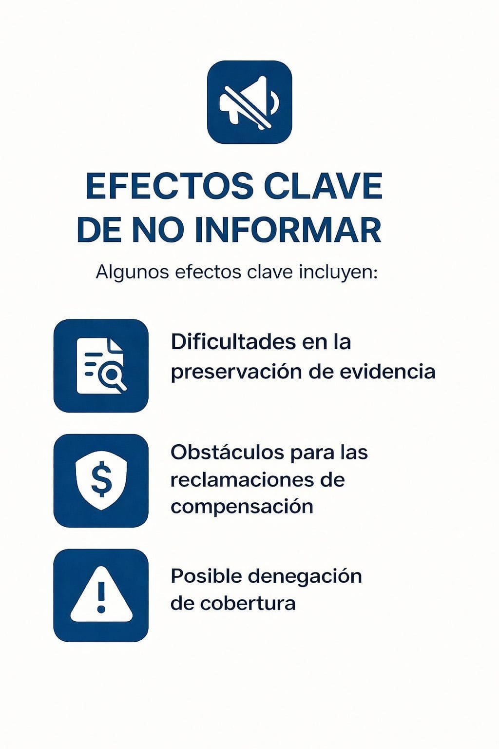 key effects of failure to inform